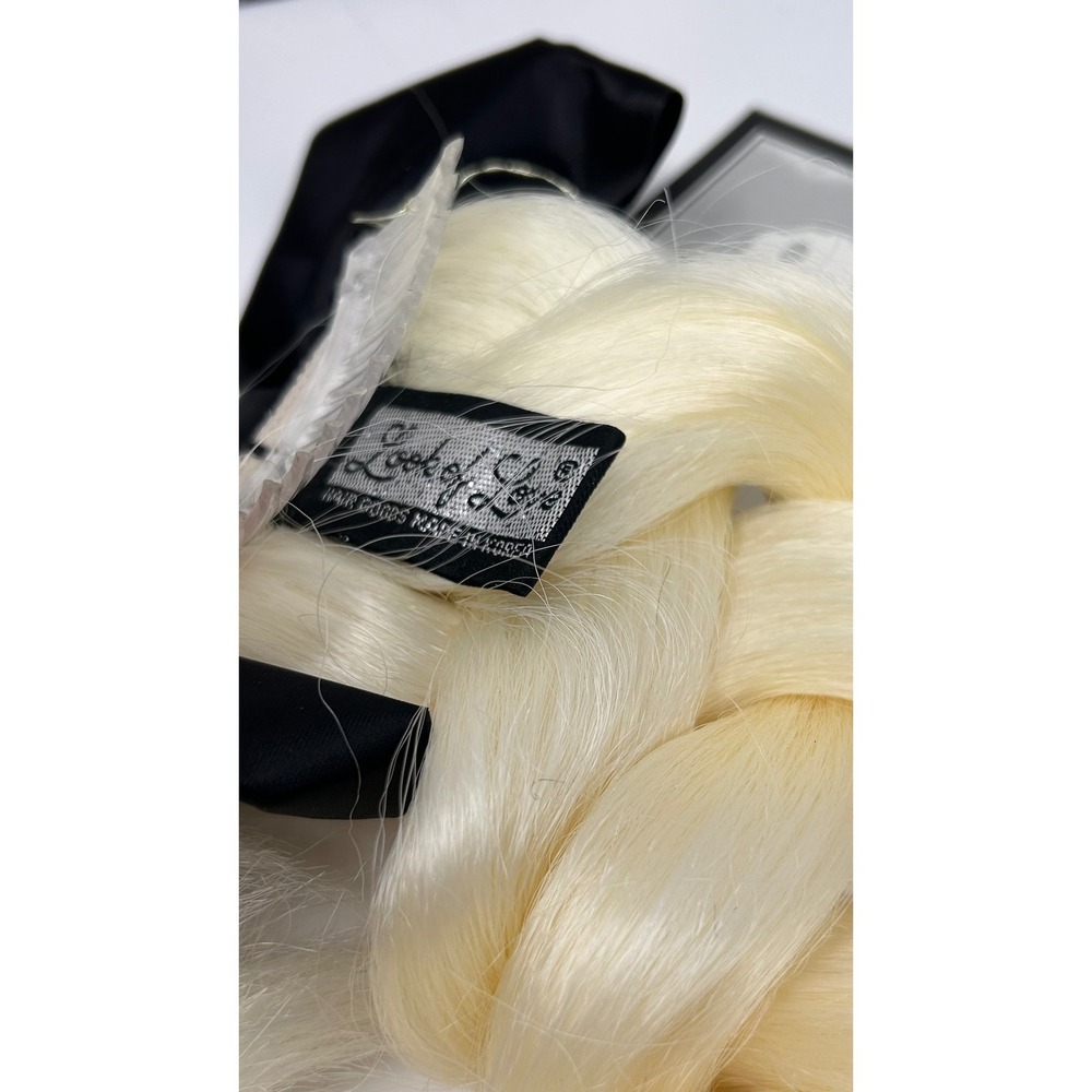 Vintage 1984 Look of Love Robert Love Braided Blonde Hairpiece Bow NWT in Box - Picture 4 of 11